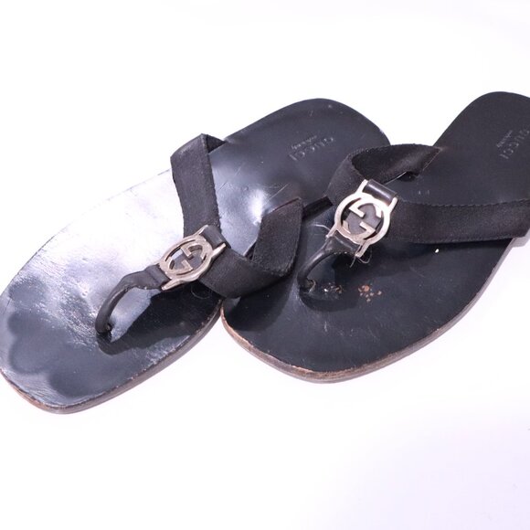 Gucci Black Flip Flops - Size ? - Picture 8 of 11